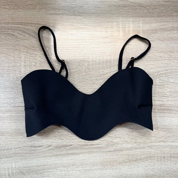 New Bahia Maria Wave Bikini Top Swim in Black Size XS - Picture 3 of 7